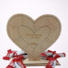 Ξύλινο διακοσμητικό καρδιά puzzle 10 Reasons I Love You