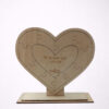 Διακοσμητικό καρδιά από ξύλο με μήνυμα 10 Reasons I Love You