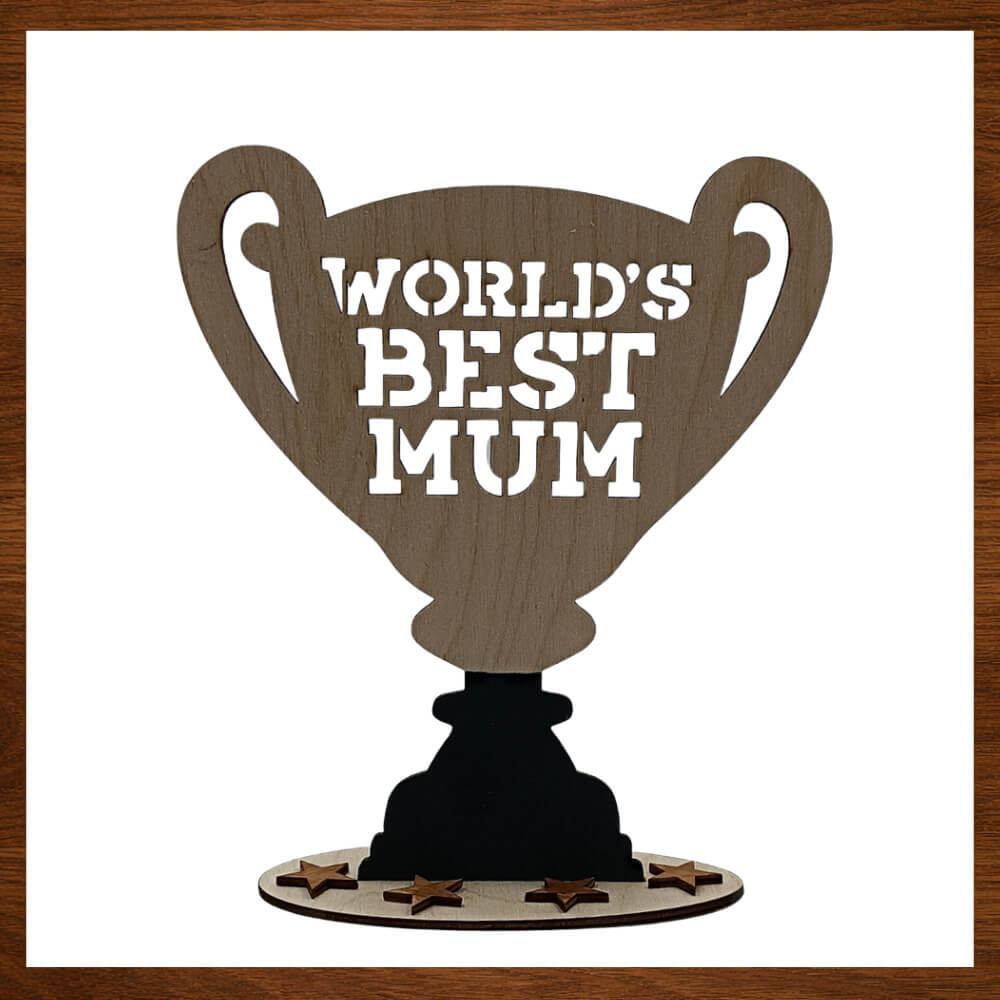 Ξύλινο διακοσμητικό κύπελλο World’s Best Mum