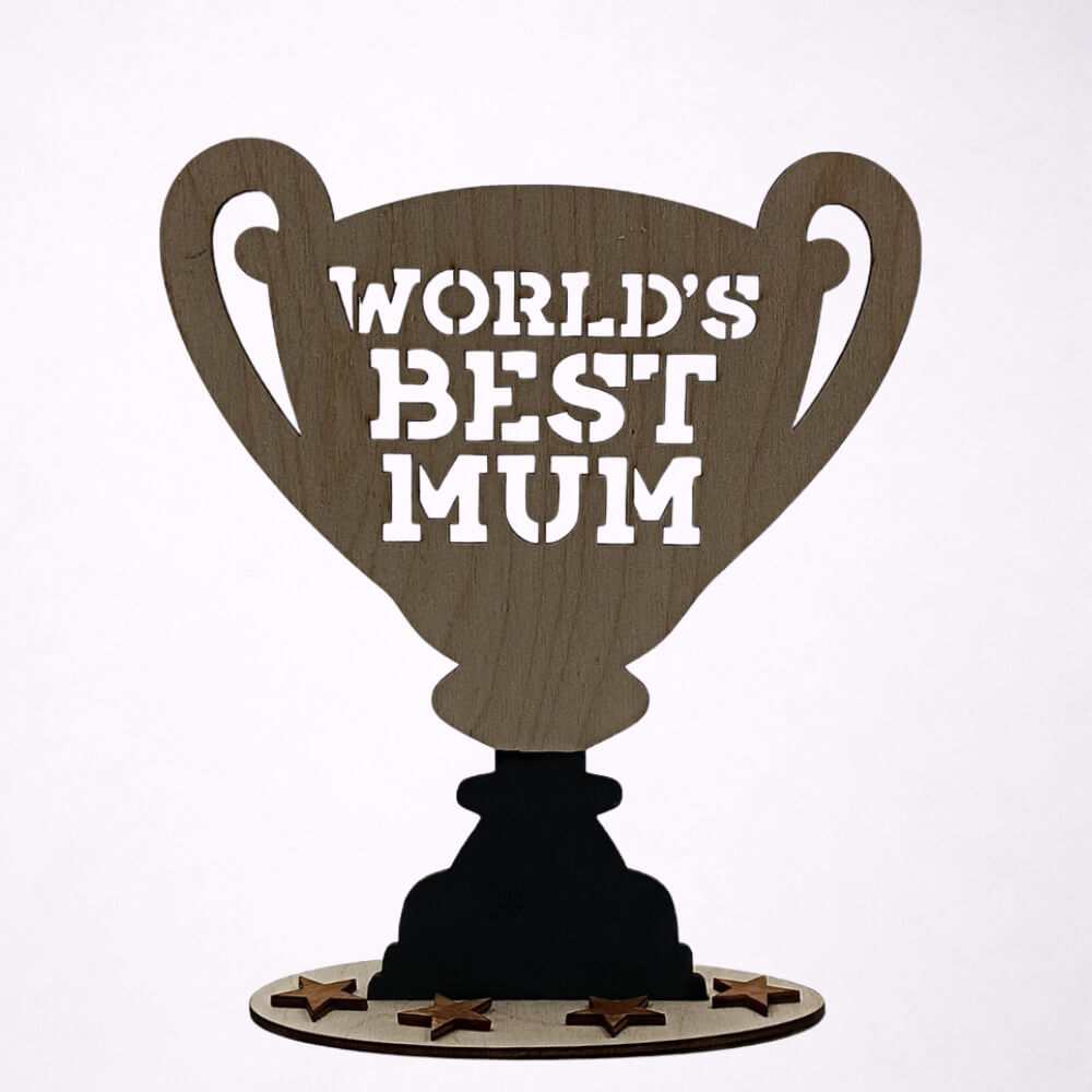 Ξύλινο διακοσμητικό κύπελλο World’s Best Mum