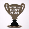 Ξύλινο κύπελλο World’s Best Mum για δώρο στη μαμά