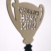 Ξύλινο δώρο για μαμά με μήνυμα World’s Best Mum
