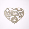 Ξύλινο διακοσμητικό στοιχείο Halloween σε σχήμα καρδιάς