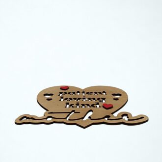 Ξύλινο διακοσμητικό για μαμά με καρδιές και μήνυμα Mother