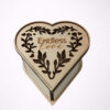 Ξύλινο διακοσμητικό κουτί καρδιά με laser χάραξη Endless Love