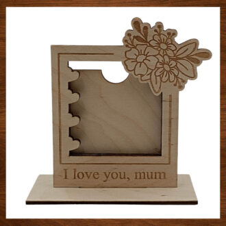 Επιτραπέζιο ξύλινο διακοσμητικό φωτογραφίας I Love You Mum