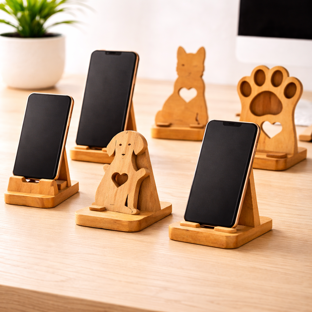 ξύλινα σταντ βάσεις για κινητό