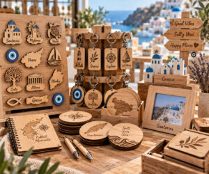 ξύλινα souvenirs για τουριστικά καταστήματα