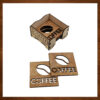 Ξύλινα σουβέρ καφέ με βάση Coffee