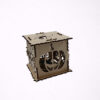 Ξύλινο ρεσώ Halloween με νυχτερίδες και ιστούς αράχνης
