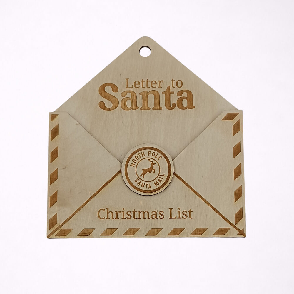 Ξύλινο διακοσμητικό Letter to Santa