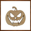 Ξύλινο στοιχείο κολοκύθα για Halloween κατασκευές