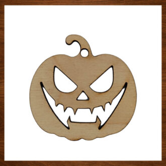 Ξύλινο στοιχείο κολοκύθα για Halloween κατασκευές