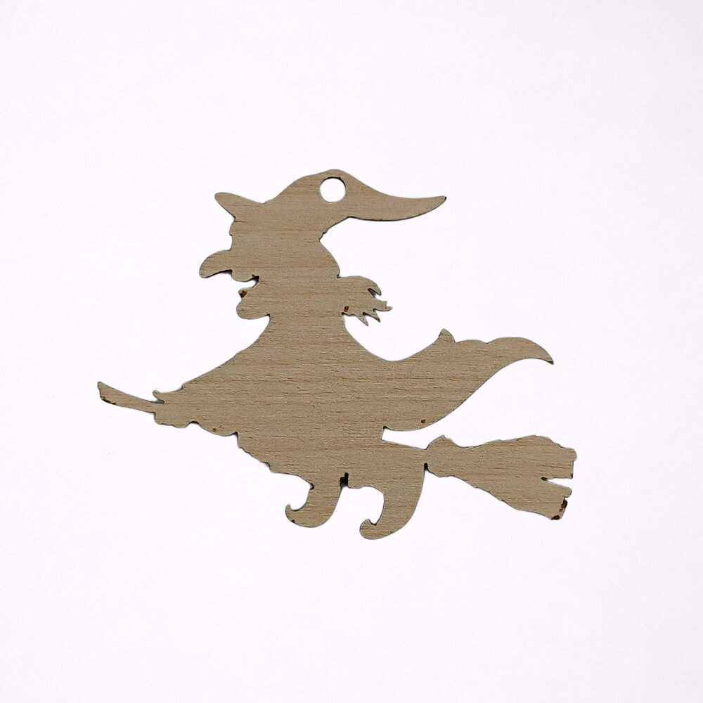 Ξύλινη Μάγισσα Στοιχείο για το Halloween - Image 2