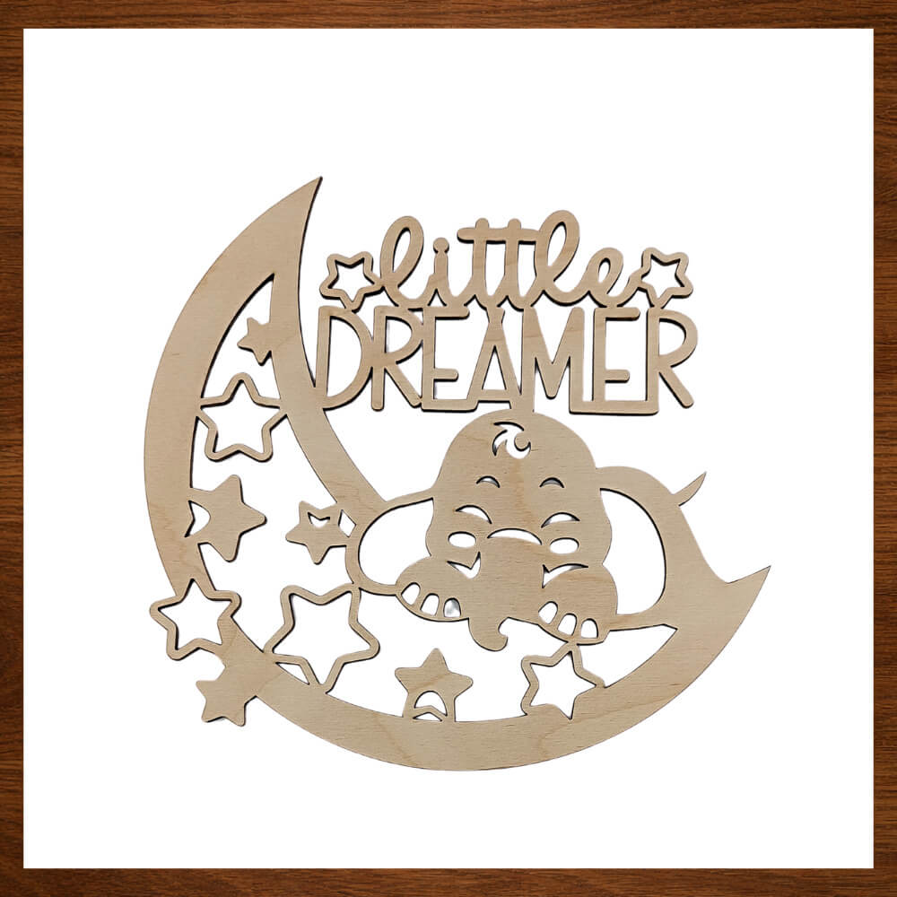 Ξύλινο Διακοσμητικό Ελεφαντάκι Little Dreamer