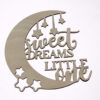 Ξύλινο φεγγάρι με αστέρια και επιγραφή Sweet Dreams