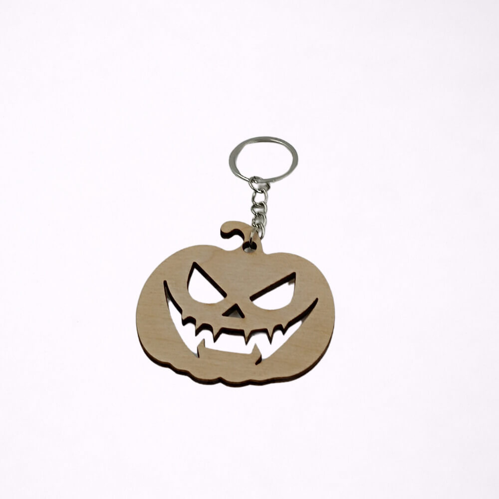 Halloween ξύλινο μπρελόκ κολοκύθα σε διαφορετικά σχέδια
